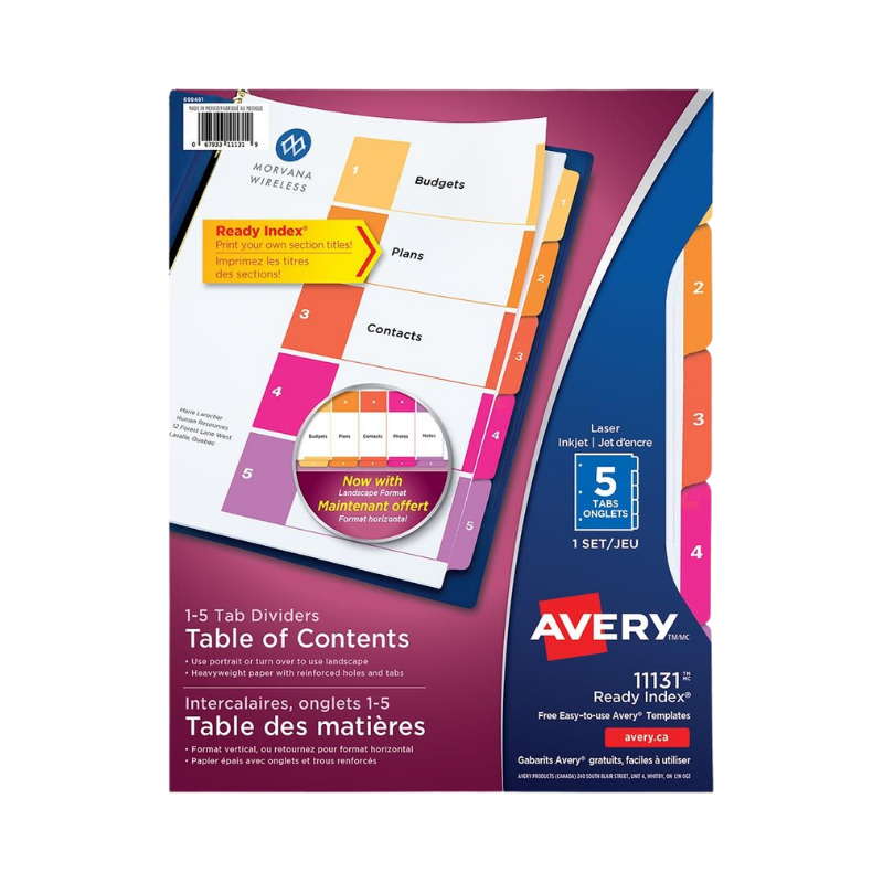 Image Dividers and Tabs